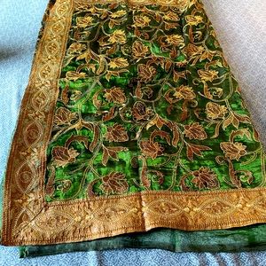 Tissue Saree with custom made blouse